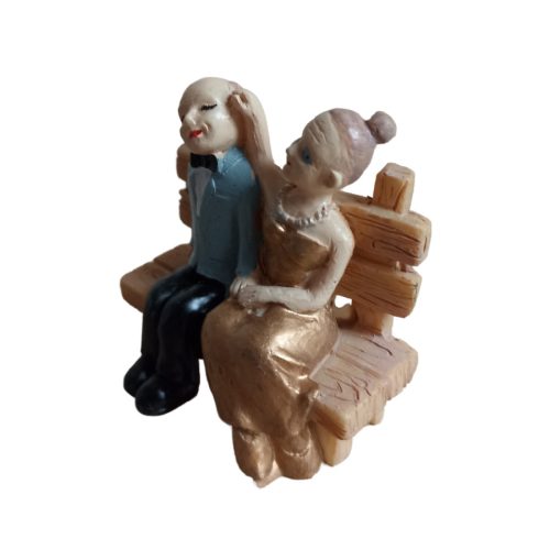 Aranylakodalmi mini tortadísz padon ülős