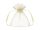 Organza tasakok, krém, 17*23 cm - 3db