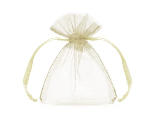 Organza tasakok, krém, 17*23 cm - 3db