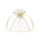 Organza tasakok, krém, 17*23 cm - 3db