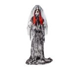 Rémisztő  menyasszony  170 cm - halloweeni animált rém