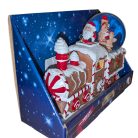 Karácsonyi mézeskalács vonat hógömbbel - zenével és világítással