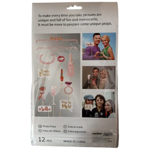 12 részes fotókellék szett esküvőre 
