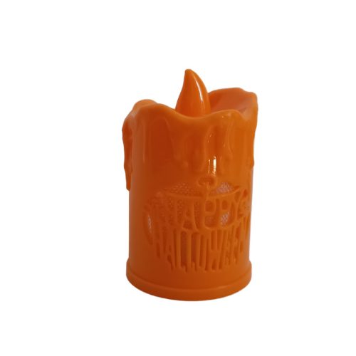 Gyertya alakú LED-es mécses - narancs színű