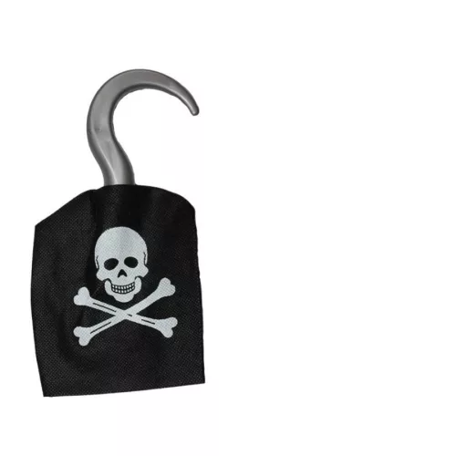 Kalóz party jelmez szett - kampókéz, szemfedő, távcső - 7 részes