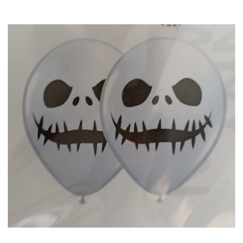 Fehér koponyás lufi csomag 5db / csomag