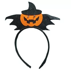 Világító szímű halloween tök hajpánt
