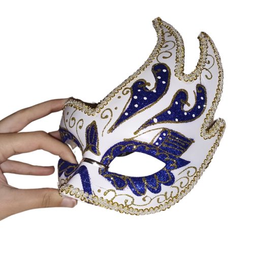Velencei karneváli álarc - kék