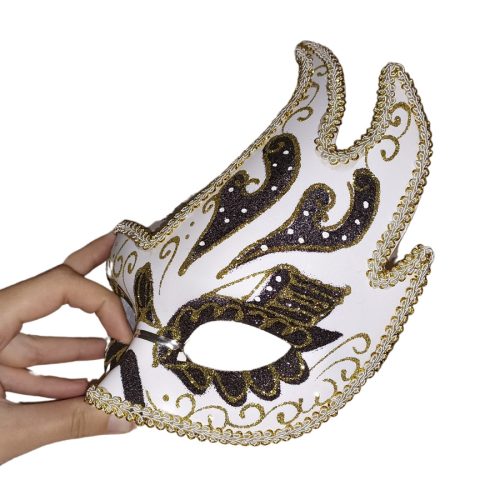 Velencei karneváli álarc - fekete