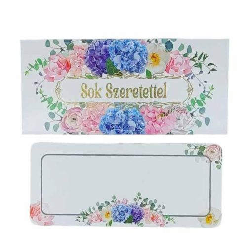 Sok szeretettel feliratos díszboríték