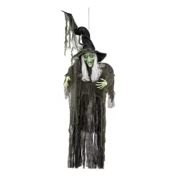 Függő Halloween dekoráció gonosz boszorkány (190 cm)