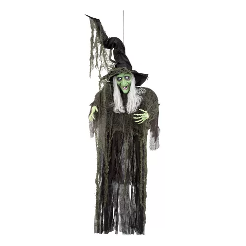 Függő Halloween dekoráció gonosz boszorkány (190 cm)