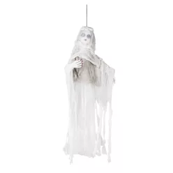Függő Halloween dekoráció fátylas szellem (100 cm)