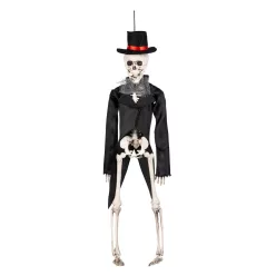 Függő Halloween dekoráció csontváz vőlegény (43 cm)