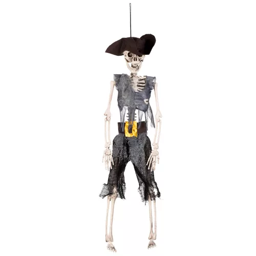Függő Halloween dekoráció kalóz csontváz (40 cm)