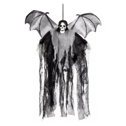   Függő Halloween dekoráció Koponya denevér kaszás (60 cm)