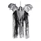 Függő Halloween dekoráció Koponya denevér kaszás (60 cm)