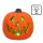 LED Halloween dekoráció Spooky tök (20 cm)