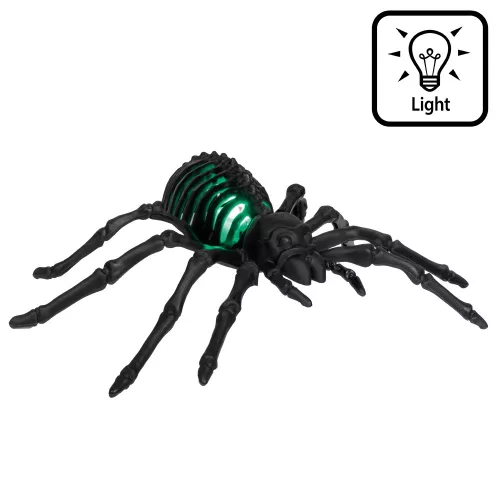 LED pók skeleton fekete (15 x 22 x 6 cm)