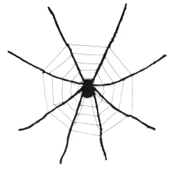 Fekete pókháló XL pókkal (Ø 200 cm)
