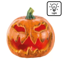 LED Halloween dekoráció kísérteties tök (Ø 16 cm)