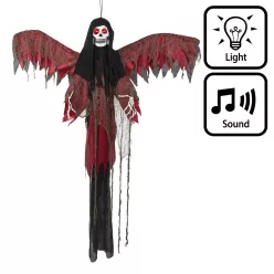   Függő Halloween dekoráció repülő vörös kaszás (198 cm)