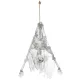 Függő Halloween dekoráció fejjel lefelé lógó csontváz (140 cm)