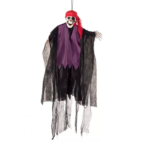Függő Halloween dekoráció repülő kalóz (90 cm)