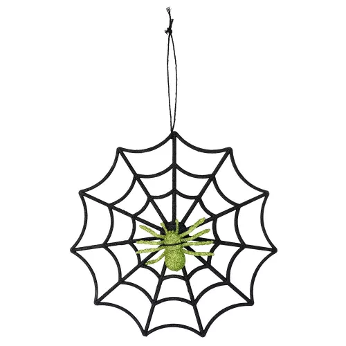 Csillámos pókháló pókkal (30 cm)