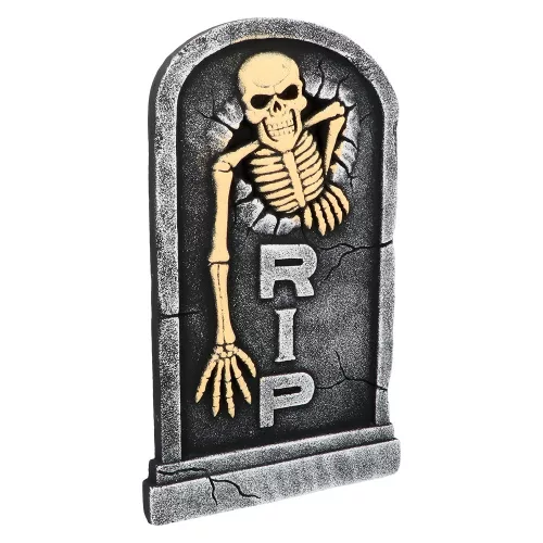 Koponyás sírkő 'RIP' (56 x 33 cm)