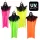 Függő Halloween dekoráció neon csontváz szellem 4 szín vegyes UV (90 cm)