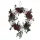 Halloween koszorú with koponyas (40.5 x 40.5 x 7 cm)