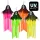 Függő Halloween dekoráció neon csontváz szellem 4 szín vegyes UV (55 cm)