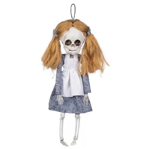 Függő Halloween dekoráció csontváz baba (44 cm)