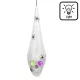 LED pók web with koponya (20 x 15 cm)