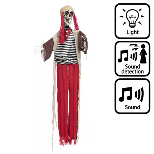 Függő Halloween dekoráció kalóz (160 cm)