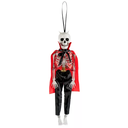 Függő Halloween dekoráció ördög csontváz (40 cm)