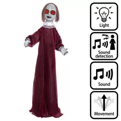 Álló Halloweeni dekoráció Laughing Dolly (90 cm)