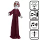 Álló Halloweeni dekoráció Laughing Dolly (90 cm)
