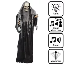 Álló Halloween dekoráció kaszás (180 cm)