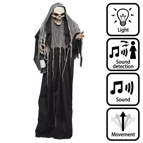 Álló Halloween dekoráció kaszás (180 cm)