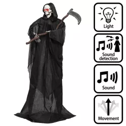 Álló Halloweeni dekoráció kaszás (183 cm)