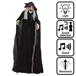 Álló Halloween dekoráció boszorkány Endora (170 cm)