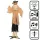 Álló halloweeni dekoráció - gonosz tökfigura (190 cm)
