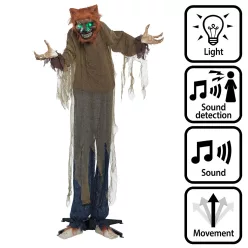 Álló halloweeni dekoráció - gonosz farkas (160 cm)