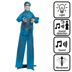 Halloweeni álló dekoráció- ijesztő doktor (170 cm)