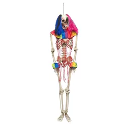 Függő Halloween dekoráció cirkuszi csontváz (160 cm)