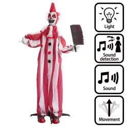 Álló halloweeni dekoráció - Chuckles bohóc (170 cm)