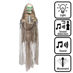 Függő Halloween dekoráció Csont jangles (183 cm)