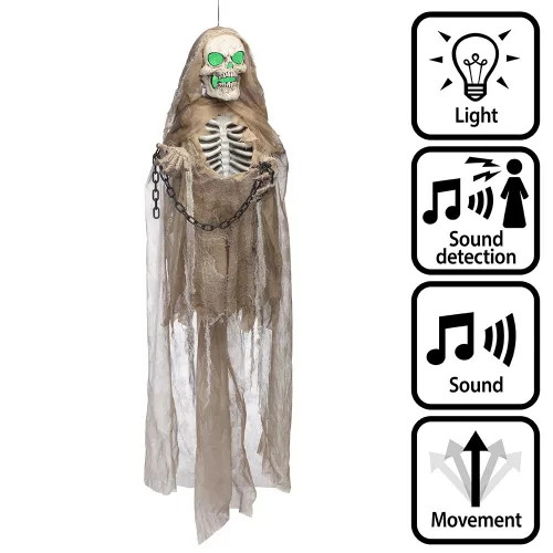 Függő Halloween dekoráció Csont jangles (183 cm)